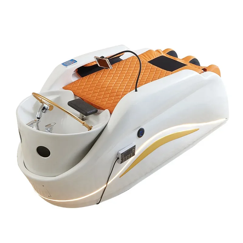 

Керамическая раковина, массажная кровать для шампуня, электрическая косметическая кровать, салон красоты, постоянная температура