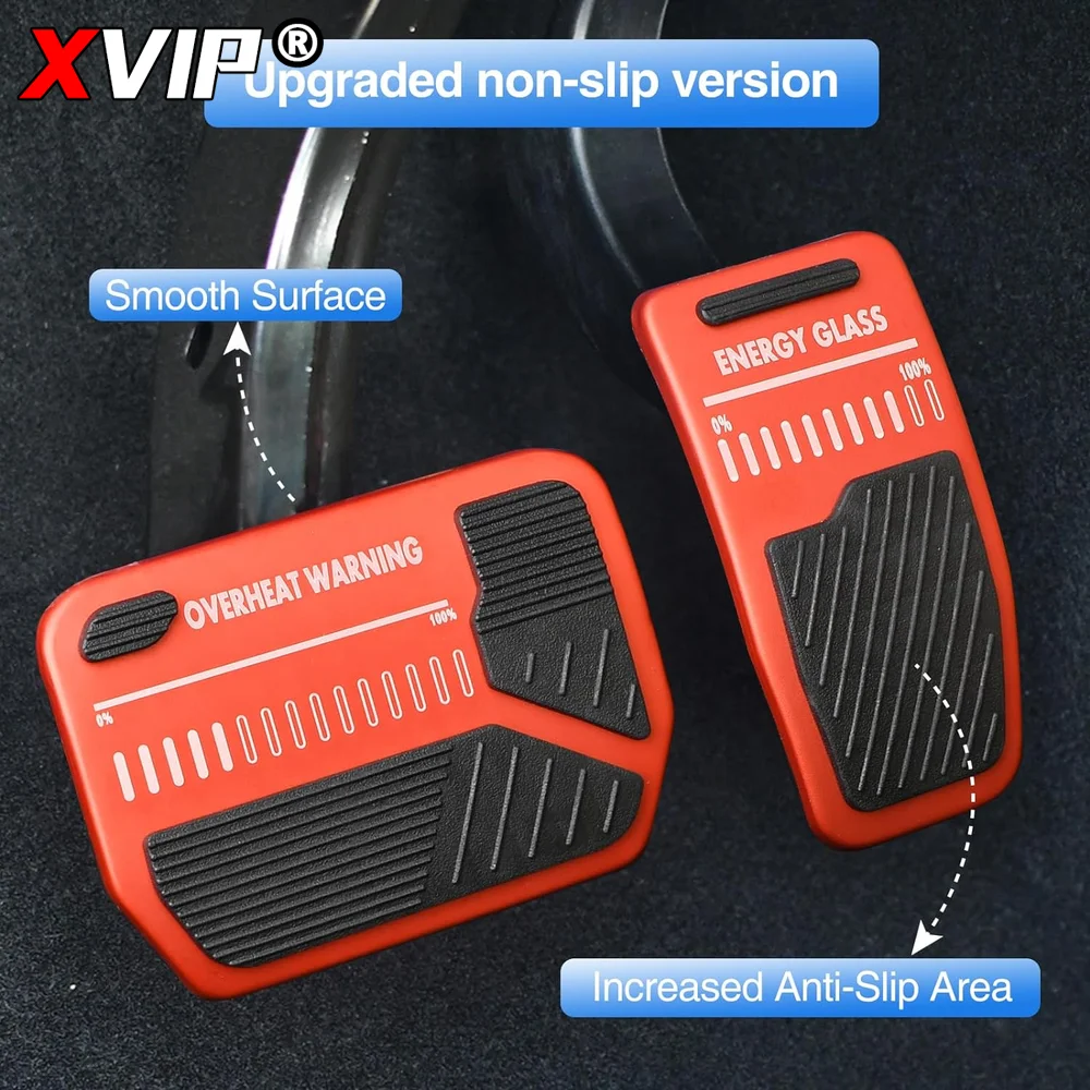 Design per il modello 3 modello Y Tesla Foot Pedal Pad Cover Set lega Silcone antiscivolo Performance freno acceleratore pedali pastiglie