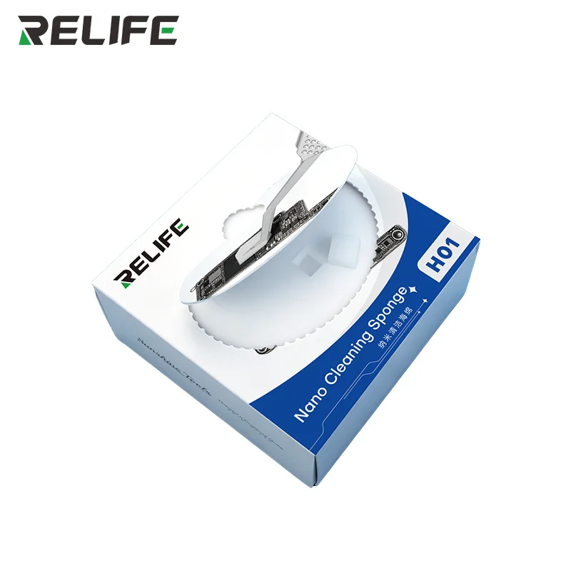 RELIFE HO1 500pcs LCD Screen Nano Cleaning Sponge For Mobile Phone Tablet Motherboard Keyboard Capacitor IC Chip Dust Cleaning