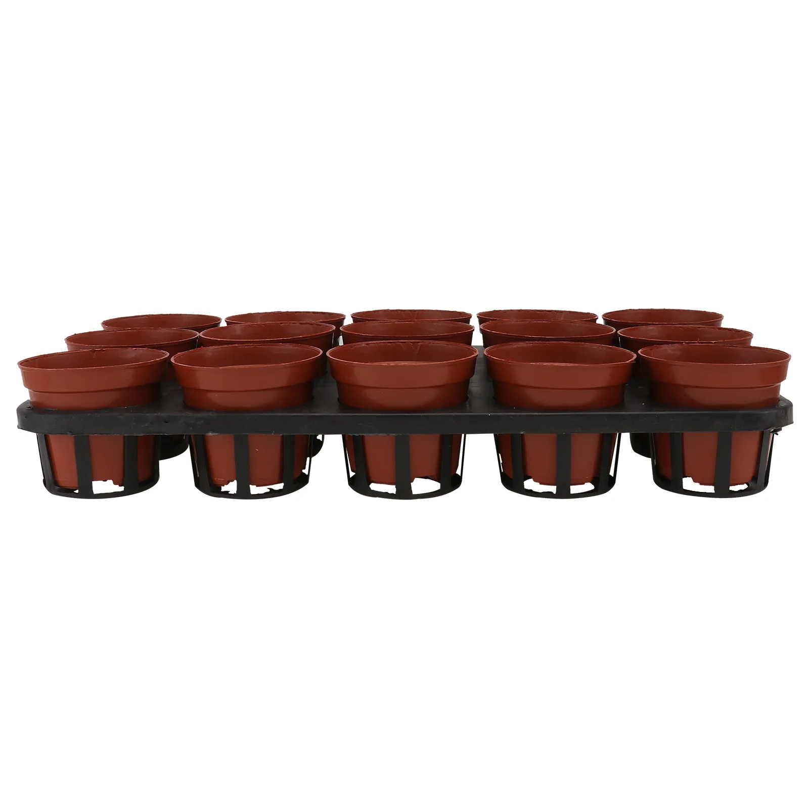 

15 Holes Seedling Tray 15 Pots Plant Nursery Containers Plastic Flower Garden Planter Durable Breathing Easy Growth Home