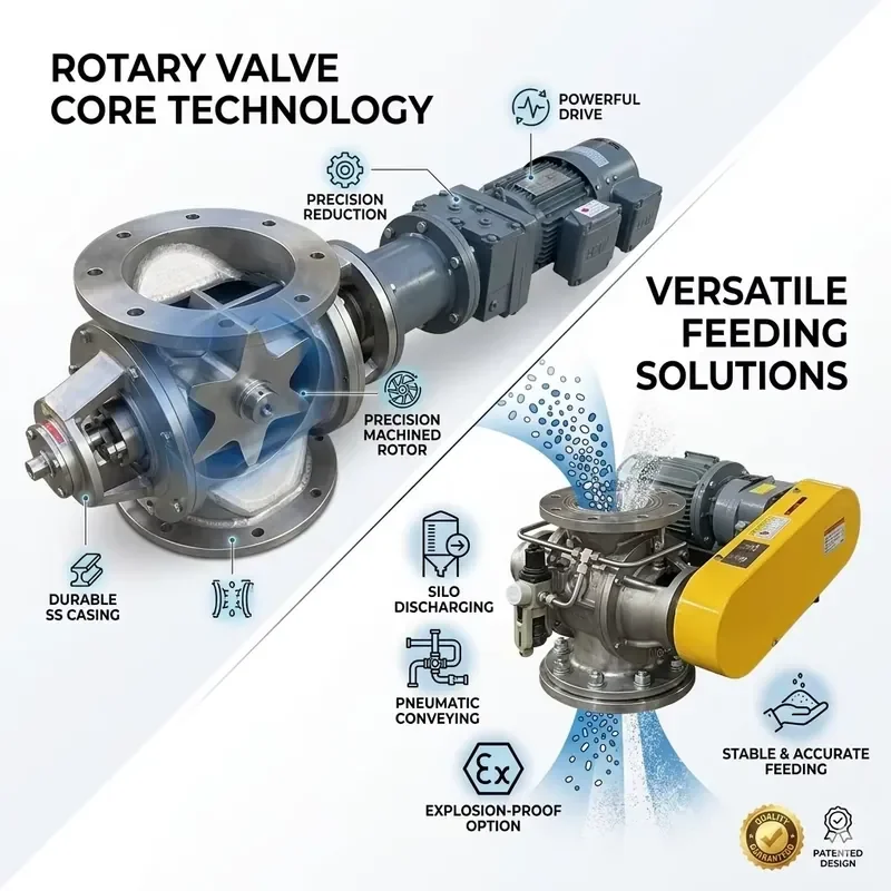 Robust Star Unloader Valve for High Pressure Pneumatic Conveying Applications
