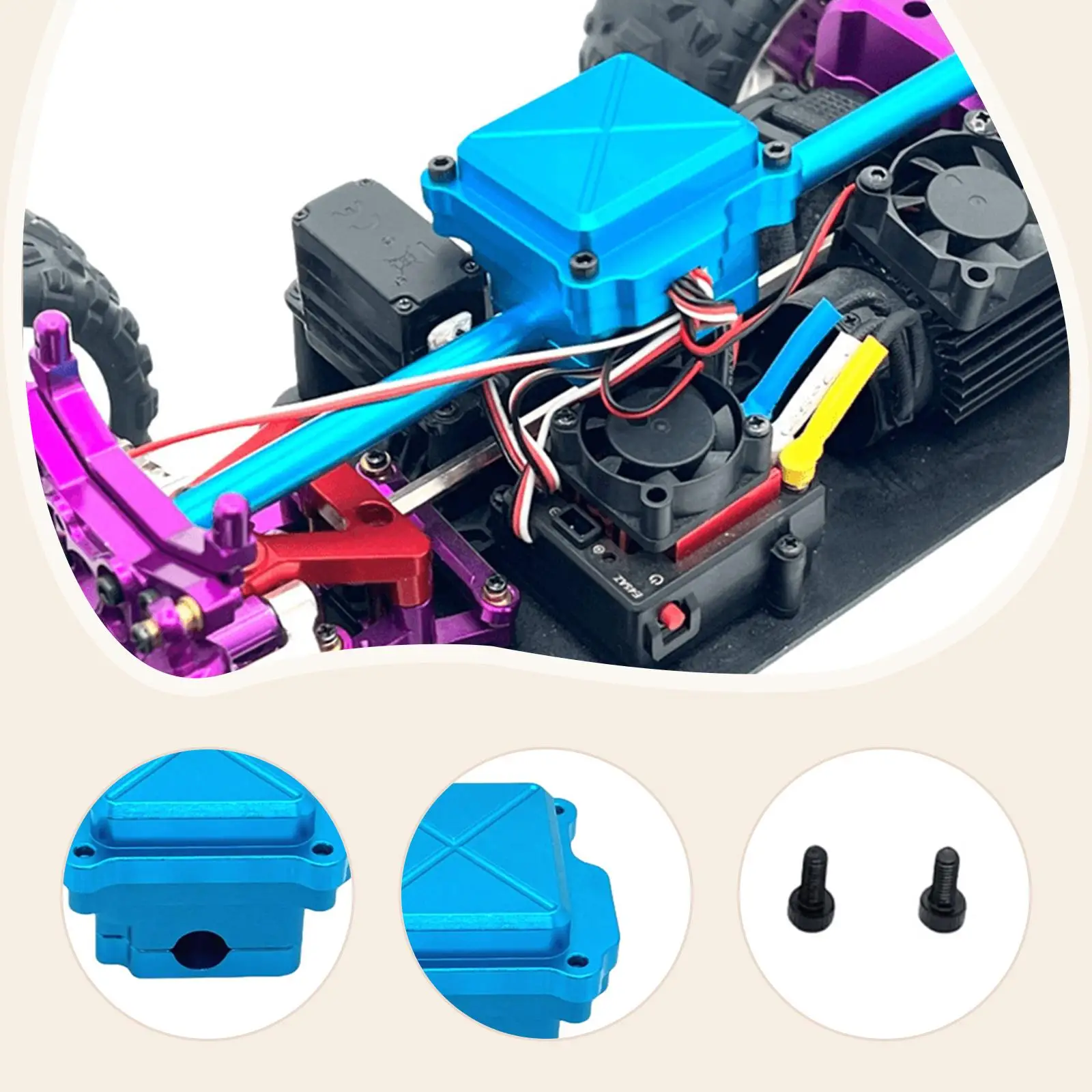 Scatola ricevitore ESC Accessorio Pezzi di ricambio Sostituzione Accessori RC Scatola controller di velocità elettrica per 1/14 Installa facilmente Robusto