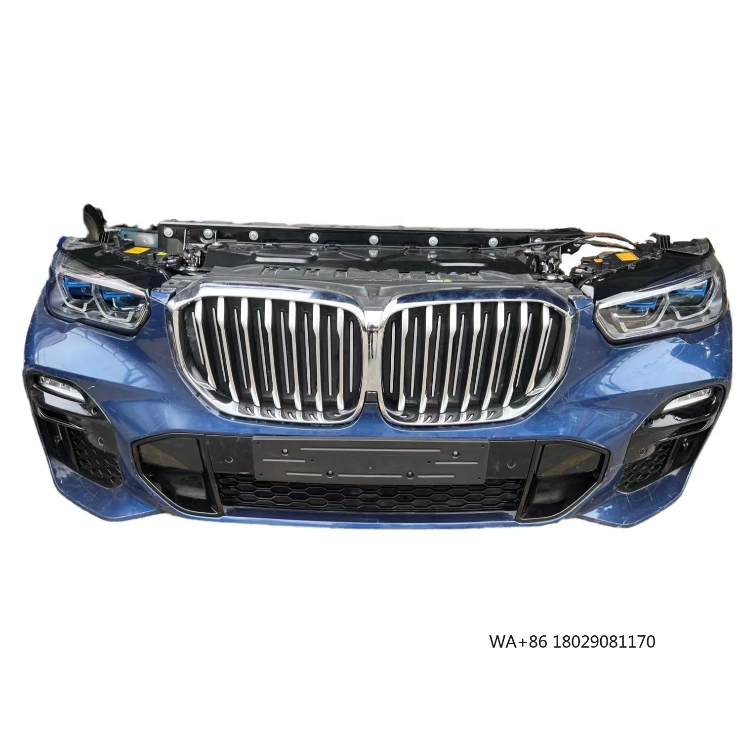 

Sports Front Bumper Assembly with Radiator and Headlights for X5 G05M-Bolt-On Durable Auto Part