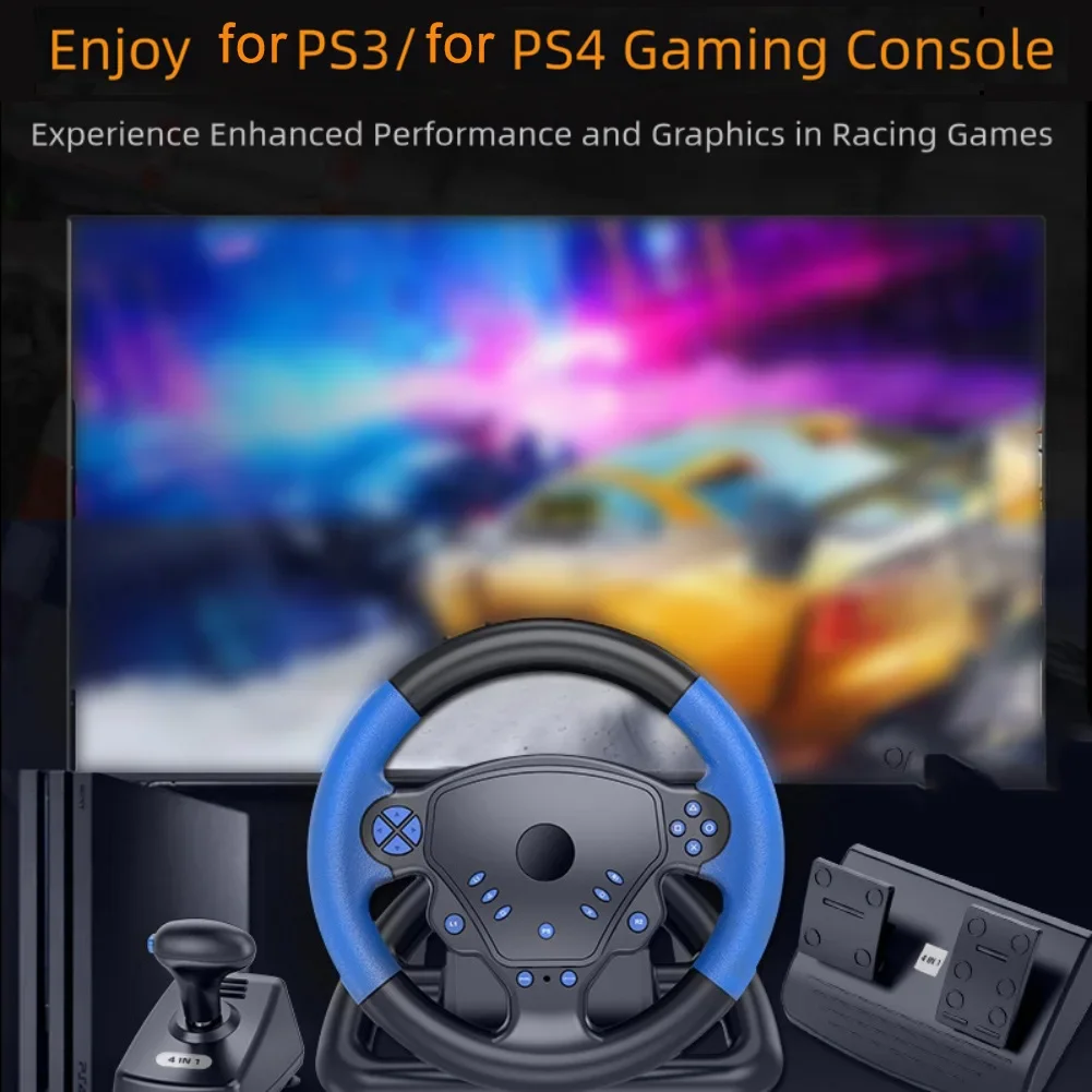 

Wireless Racing Steering Wheel For PS4 For PC For Android For Smart TV For IOS Gaming Steering Wheel Replace Accessories