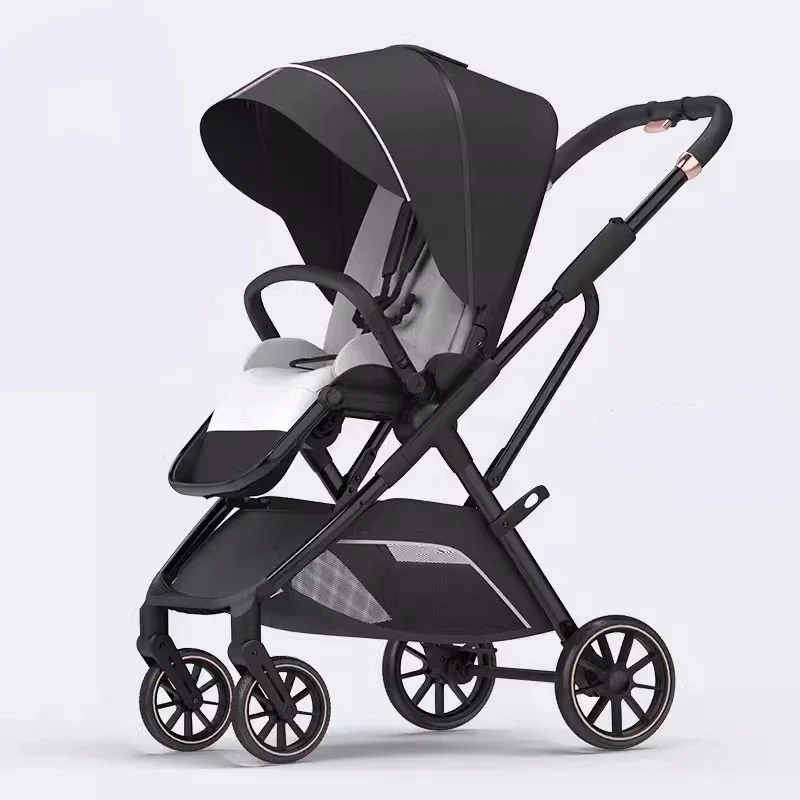 

2024 New Arrival High View Portable Baby Stroller Ergonomics Seat Bassinet for Newborn One Hand to Recline Pram