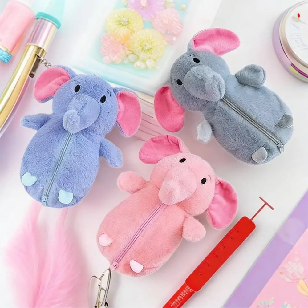 

High Quality Penguin/Elephant Pen Bag Large Capacity Stationery Bag Multifunctional Pencil Case School Office