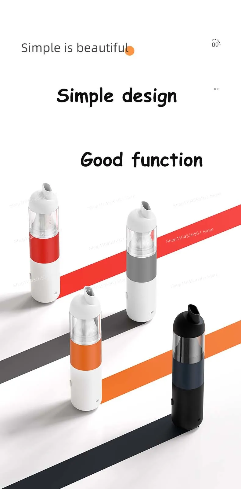 20000 Pa 5000 MAh 3-in-1 Ventilatore Collettore di polveri Aspirapolvere portatile per auto domestica