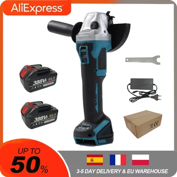 สําหรับ Makita 18V แบตเตอรี่ 125 มม.ไร้สายไร้แปรงถ่านเครื่องบดมุม Impact Variable 2 ความเร็วตัดเครื่องบดเครื่องมือ