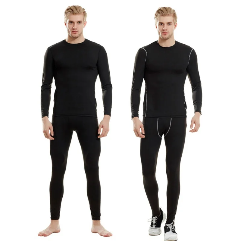 

Термобелье Long Johns для мужчин, катание на лыжах, зимнее теплое охотничье снаряжение, базовый слой на флисовой подкладке, комплект сверху и снизу