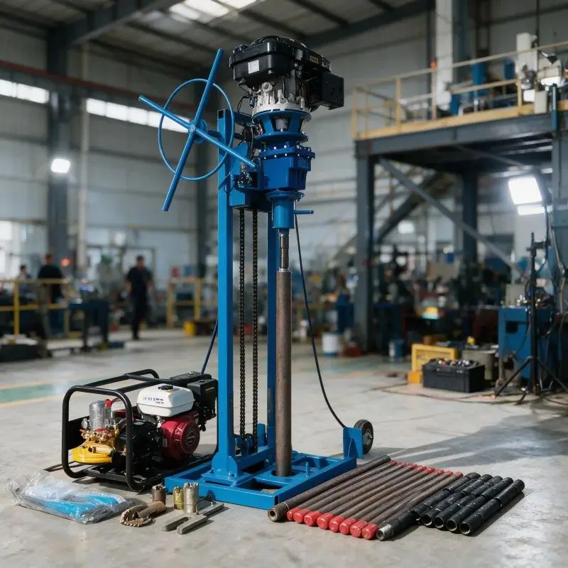 Customized Lightweight Backpack Sampling Drill Petrol Diesel 15M Precise Intact Core Soil Rock Concrete Single Operate