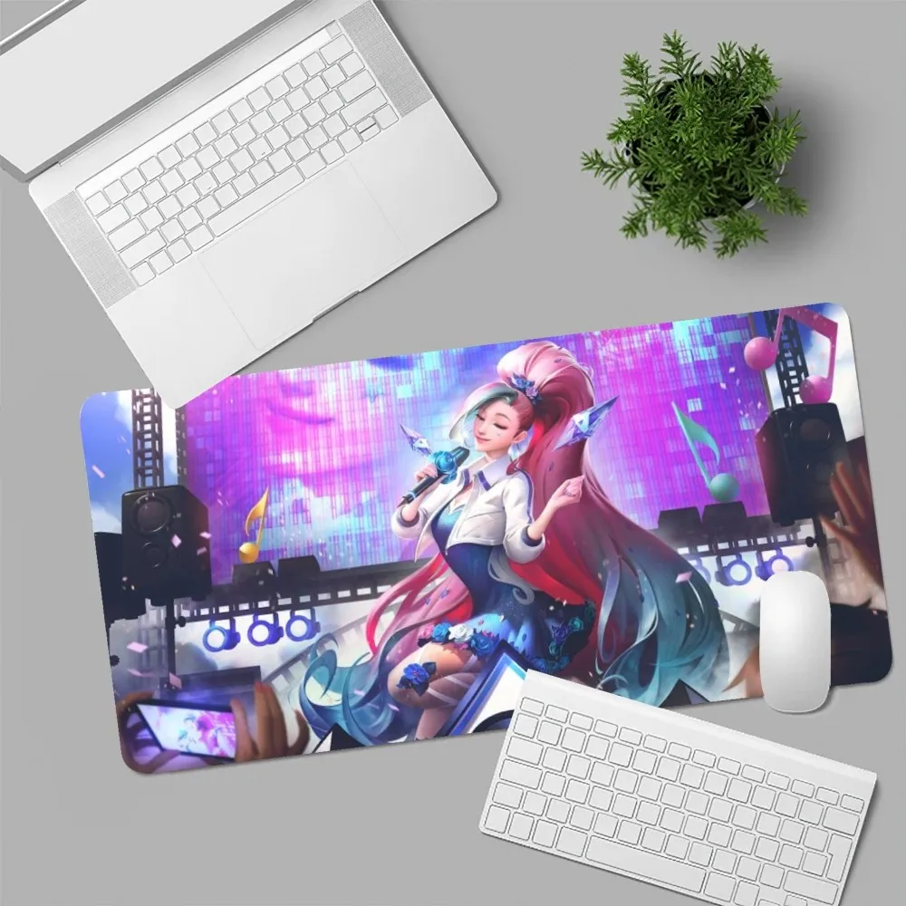 Computador Portátil Gamer Mousepad, Esteiras De Mesa, Acessórios Para Jogos De PC, Jogo De Mesa, League of Legends, Seraphine