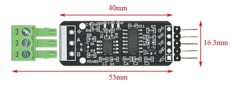 RS232 RS485 CAN zu TTL Pegelumsetzer Modul 3.3V 5V UART Serieller Port Transceiver Board für MCU Mikrocontroller Industrie – Detail 4