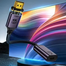 Wejście USB C Thunderbolt3 do HD2.0 Wyjście 4K@60Hz UHD Kabel adaptera wyświetlacza ze złączem magnetycznym do Macbook HDTV