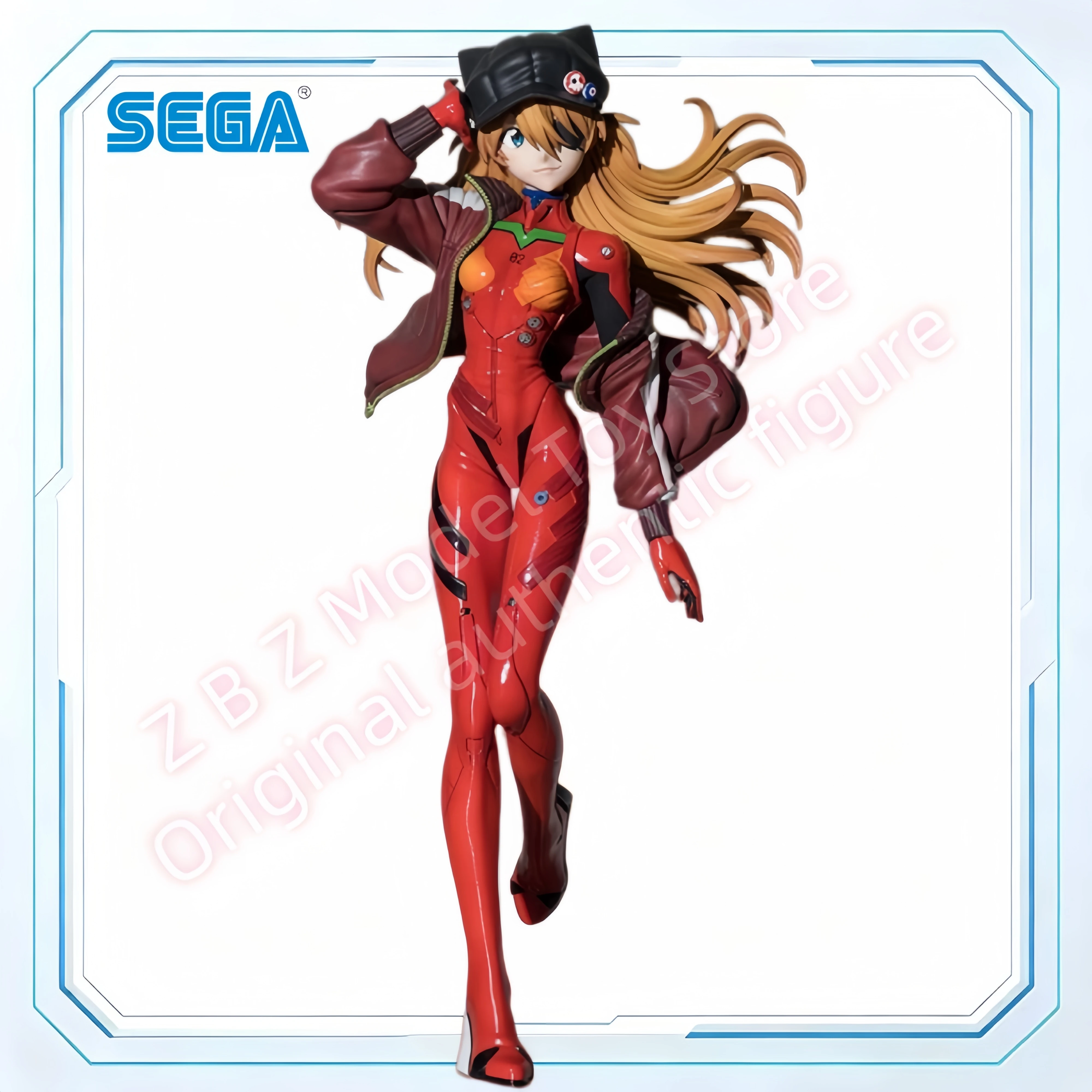 Sega Asuka Langley Ver. Bold Confident Dynamic Fiery Sharp Striking Figure For Evangelion‑themed Display And Decorated Giftsss