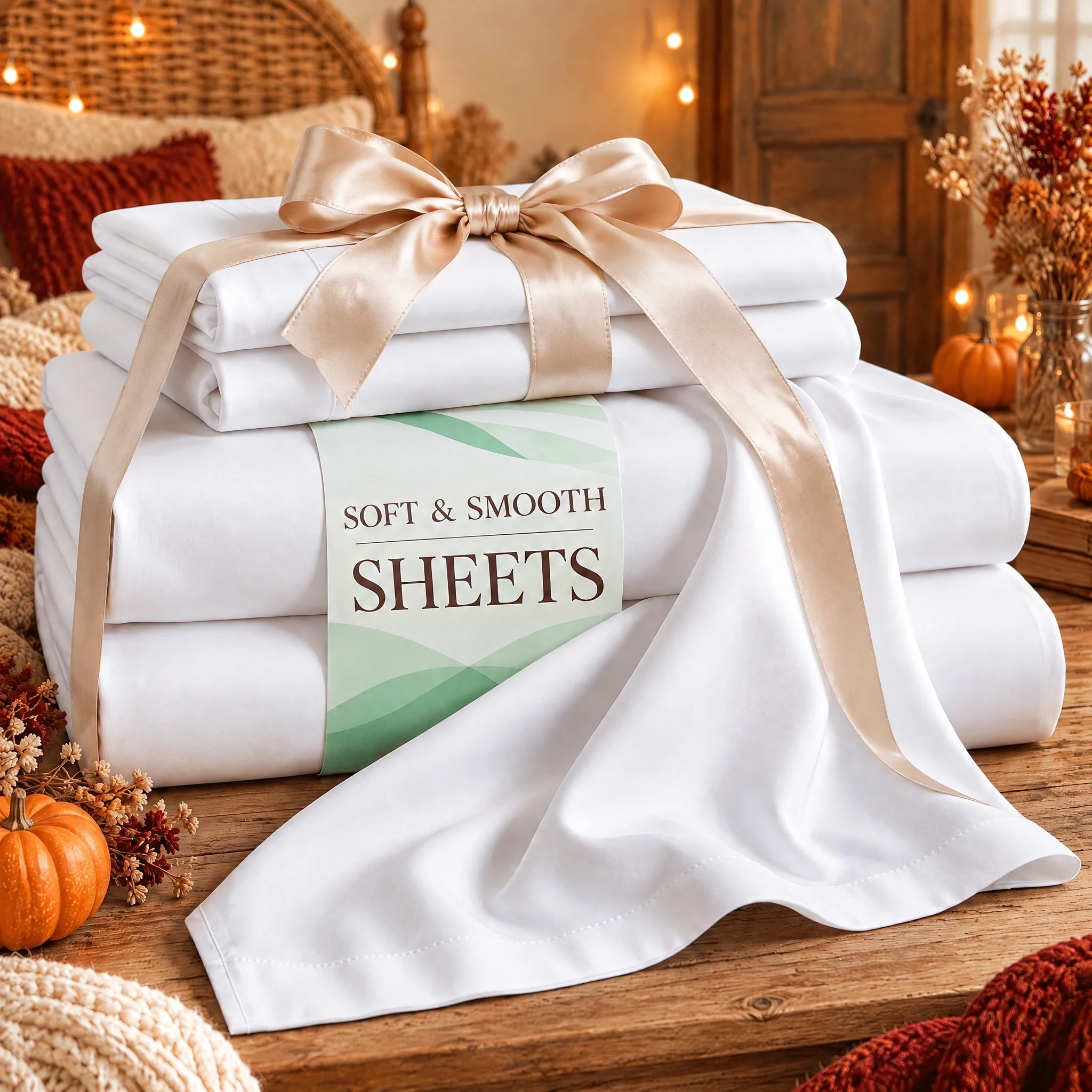 3/4pcs Bed Sheet Set, Deep Pocket Hotel Quality Bedding, Soft Breathable, Machine Washable, Twin Full Queen King Sizes, Bedroom Guest Room Decor, Halloween Thanksgiving Christmas Holiday Gift