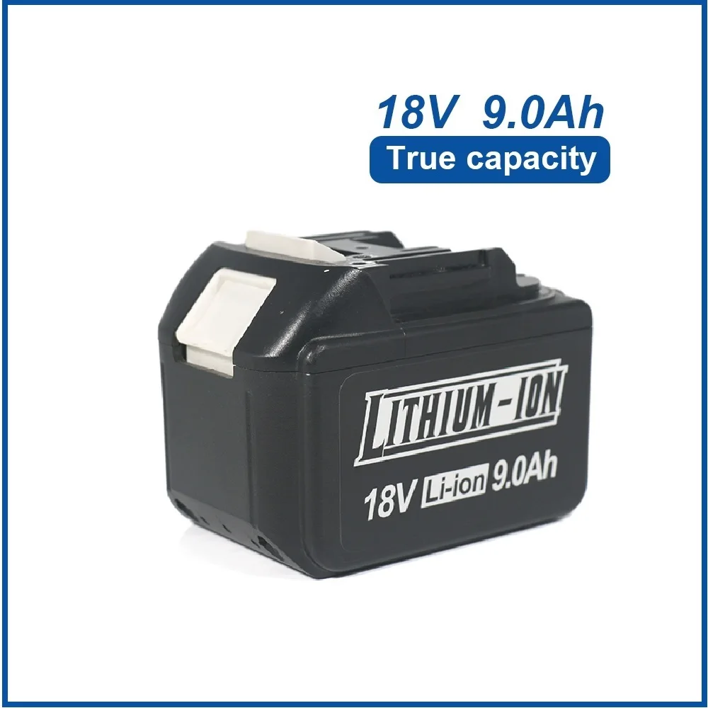 

18V 9Ah Power Rechargeable Lithium Battery for Makita Tool BL1830 BL1830B BL1840 BL1840B BL1850 BL1850B Compatible 18650 Batter