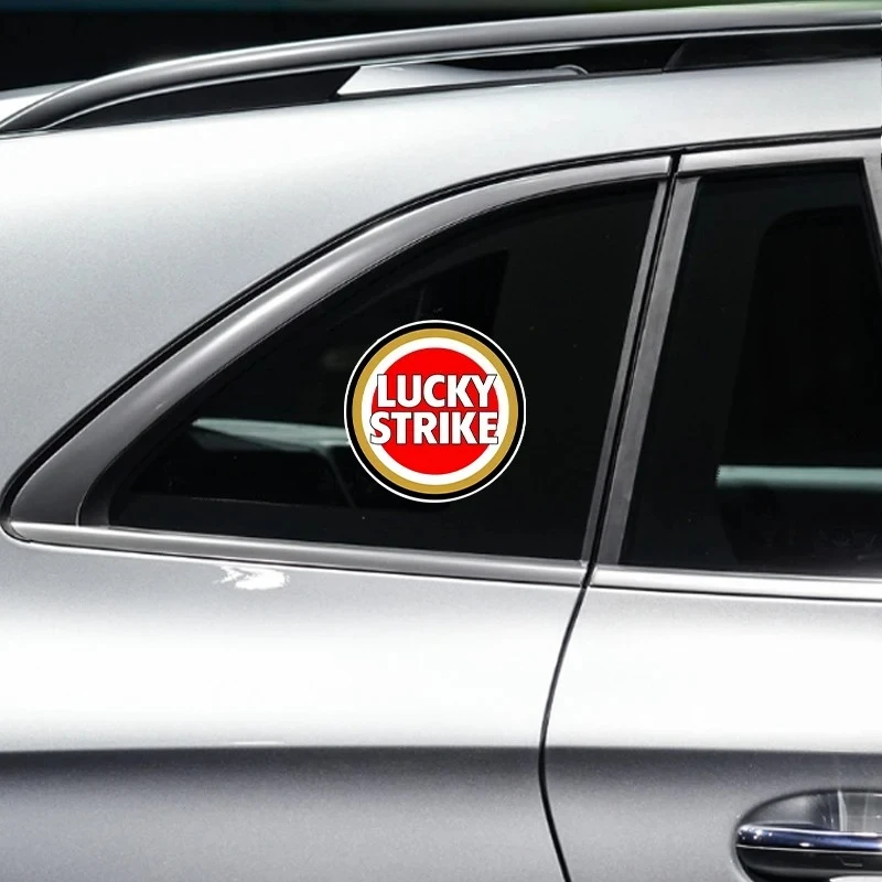 Custom OEM Vinyl Car Sticker Creative Lucky Strike Decal for Motorcycle Bumper Trunk Laptop Window