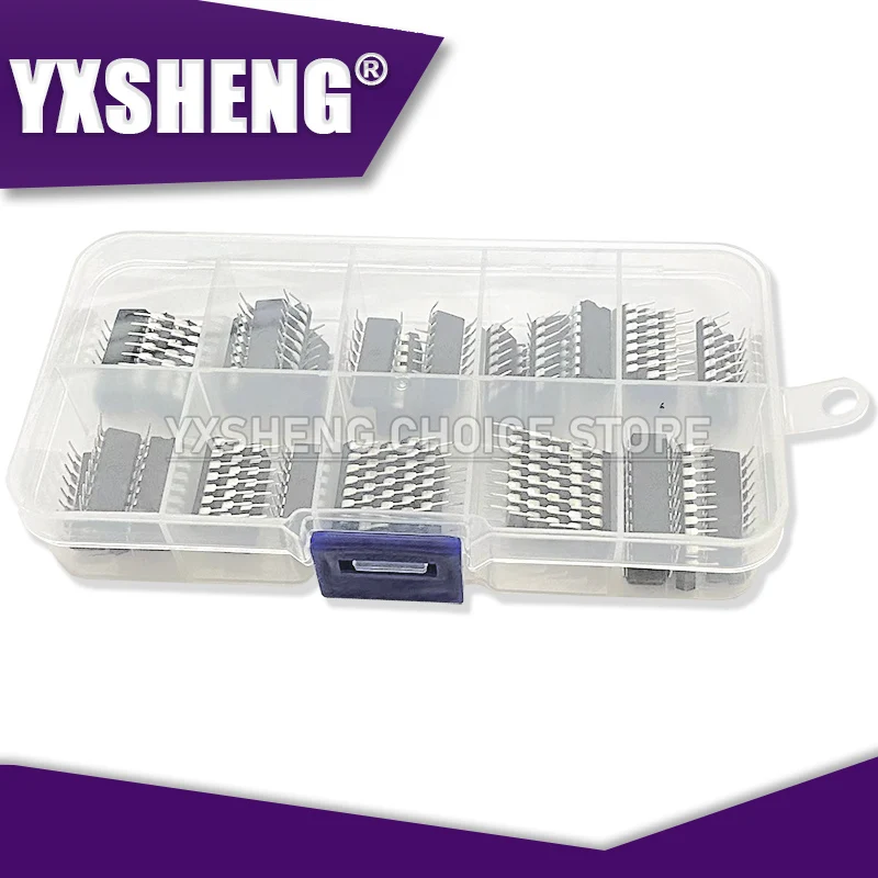 50PCS/Set Integrated Circuit 74LS00 74LS02 74LS04 74LS08 74LS32 74LS47 74LS86 74LS90 74LS138 74LS245 DIP IC Chip Combination KIT