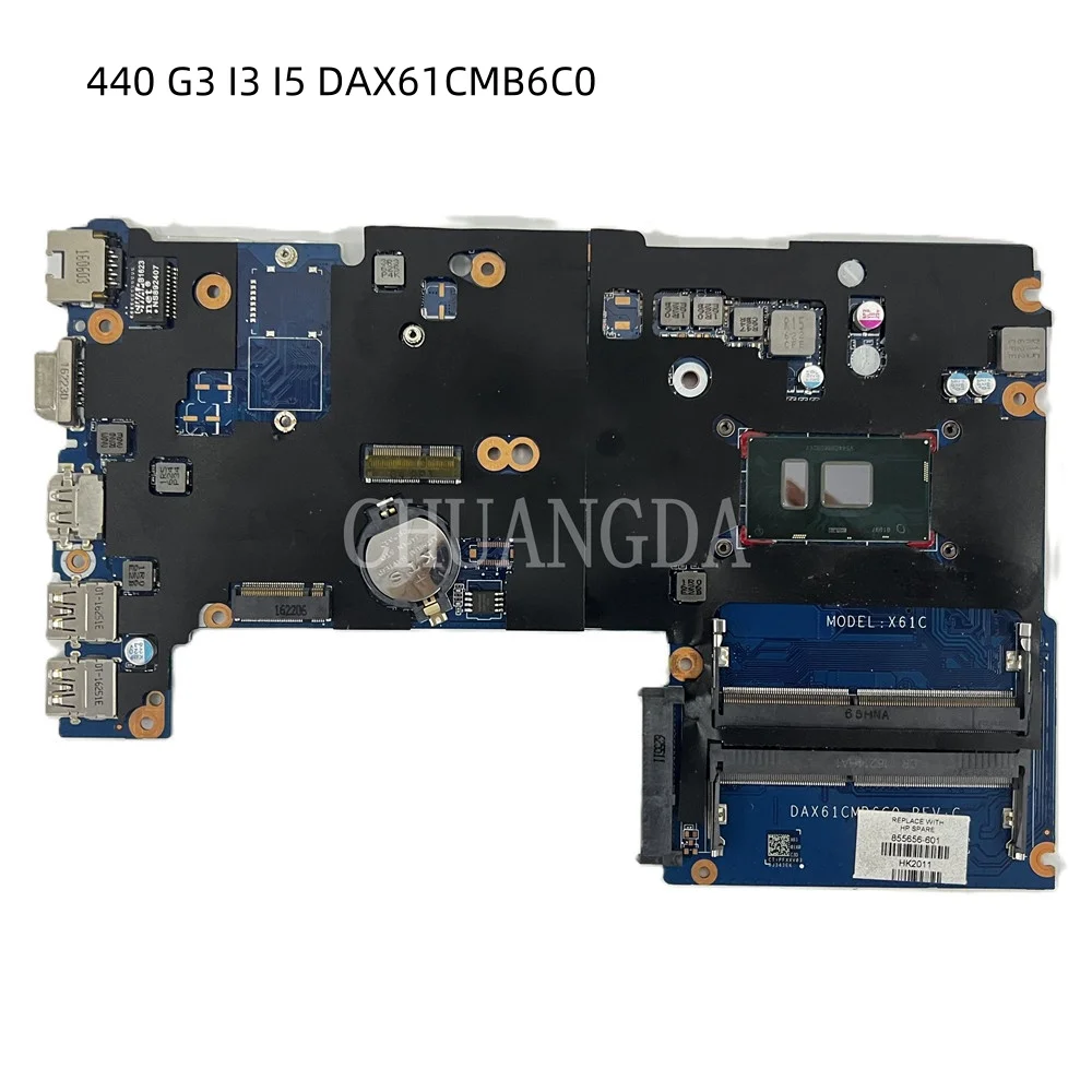 for-hp-430-g3-laptop-motherboard-dax61cmb6c0-855654-601-with-i-3-i5-cpu-teat