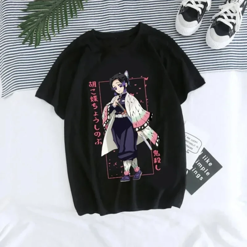 Anime giapponese Demon Slayer T Shirt per le donne Kimetsu No Yaiba Nezuko T-shirt femminile Tanjirou Kamado Grafica Y2k Vestiti Magliette e camicette