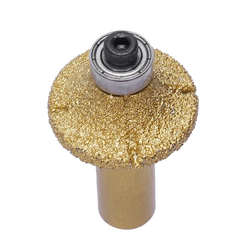 AB45 2X mármol 31Mm de diámetro Bullnose diamante perfil rueda enrutador broca tono dorado