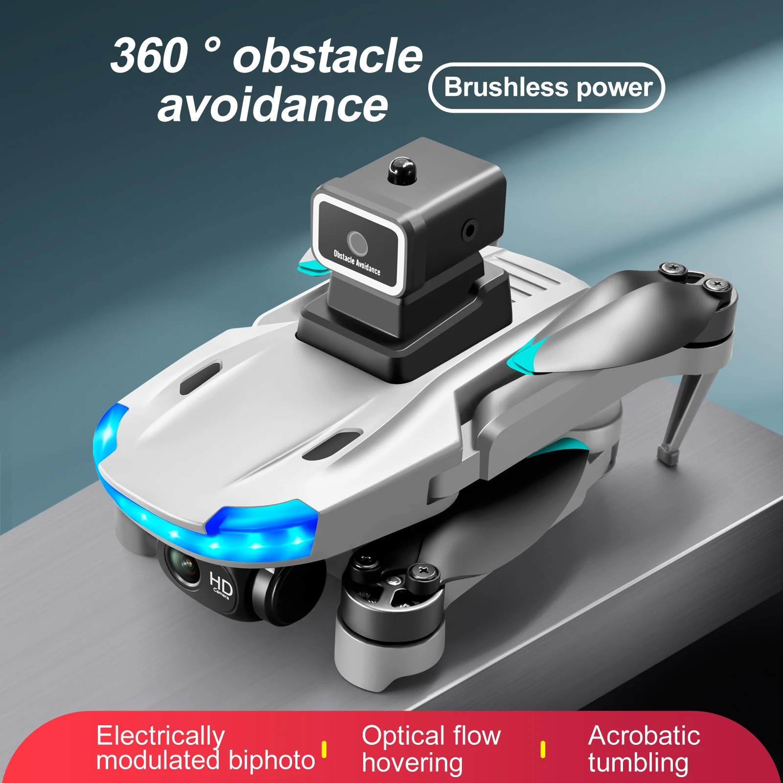 2023New S138 Mini Drone 4K HD Dual Camera 2.4G Brushless Optical Flow Positioning WIFI ESC Obstacle Avoidance Folding Quadcopter