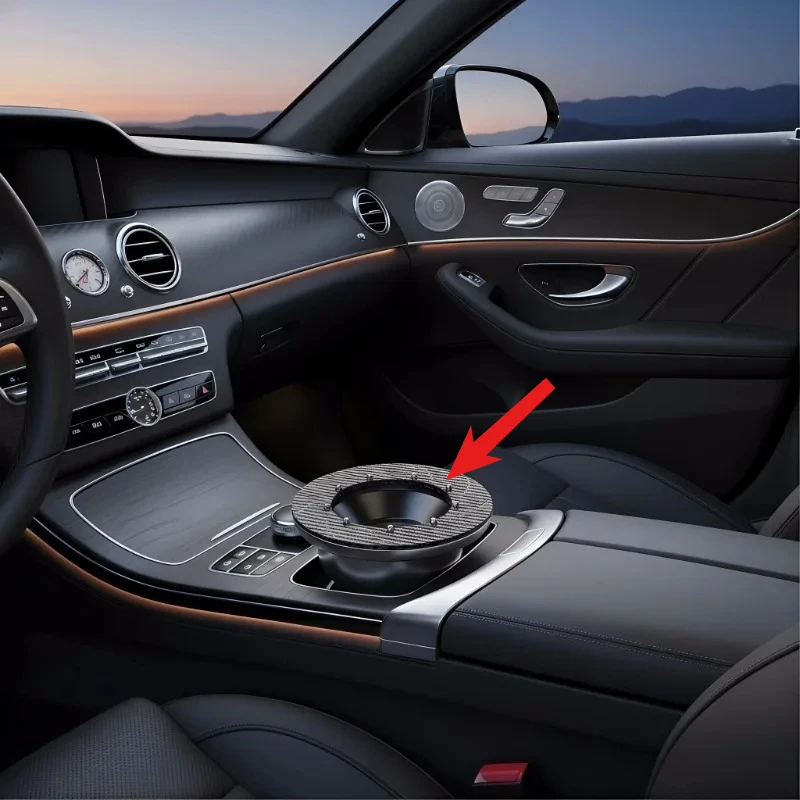 Car Ashtray Real Carbon Fiber Luxury Brake Disc Ashtray New Chinese Style Living Room Bedroom Universal