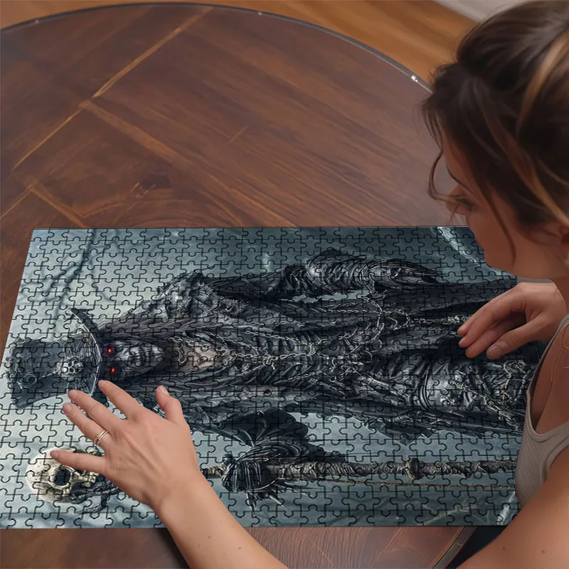 [1000pcs Voodoo Priest Puzzle] 1000pcs Voodoo Priest Puzzle - Dark Fantasy Gothic, Vibrant Mixed Colors, Scratch-Resistant Car