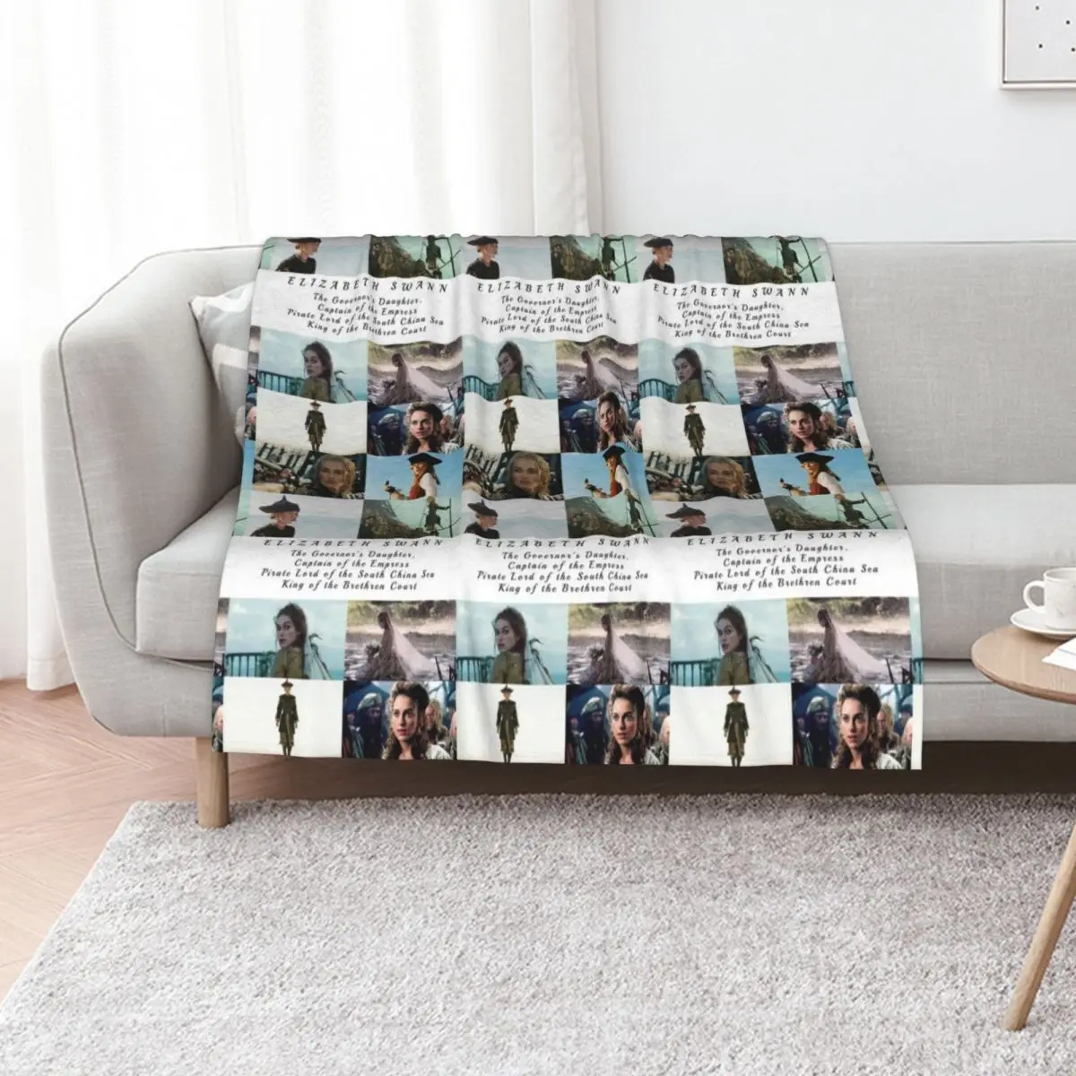 Elizabeth Swann Throw Blanket Soft Plush Plaid Decorative Sofa Soft Big Travel Moving Luxury St Blankets