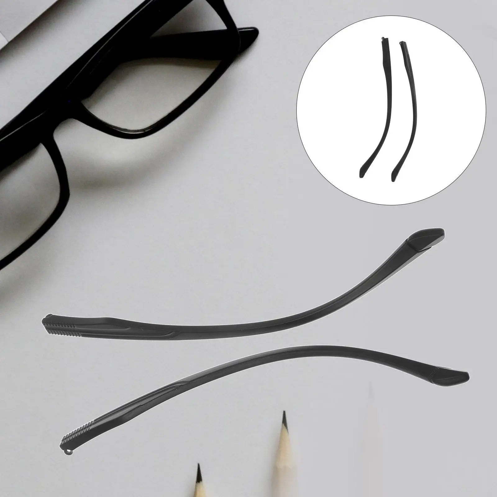 

1Pair Replacement Temple Legs for Eyewear Tr90 Flexible Arms Universal Compatibility Easy Installation Comfort Fit Eyeglass