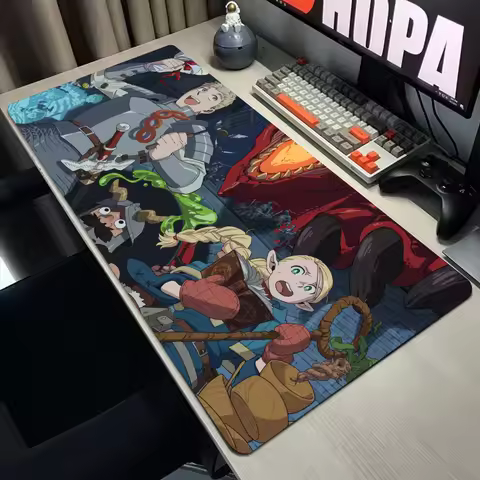 Computer Mousepad Xxl PC Gaming Mouse Pads Anime Delicious In Dungeon Large Gamer Mats Keyboard Pad Mat Laptop Office Carpet