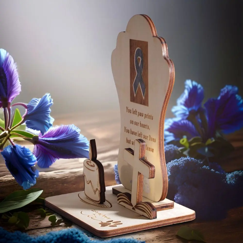 When Tomorrow Starts Without Me Theme Pet Memorial Gifts Wood High Quality Sympathy Condolence Gifts