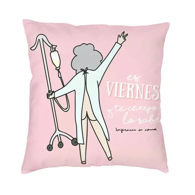 Nordic Enfermera En Apuros Doctor Nurse Medical Sofa Cushion Cover Soft Pillow Case Decoration Pillowcase