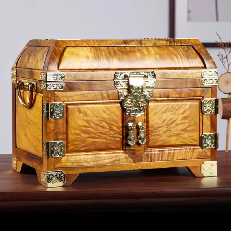 

Шкатулка для украшений Golden Phoebe в старинном стиле, из массива палисандра, с декором в виде маленьких листьев, высококачественная, для хранения, свадебный подарок