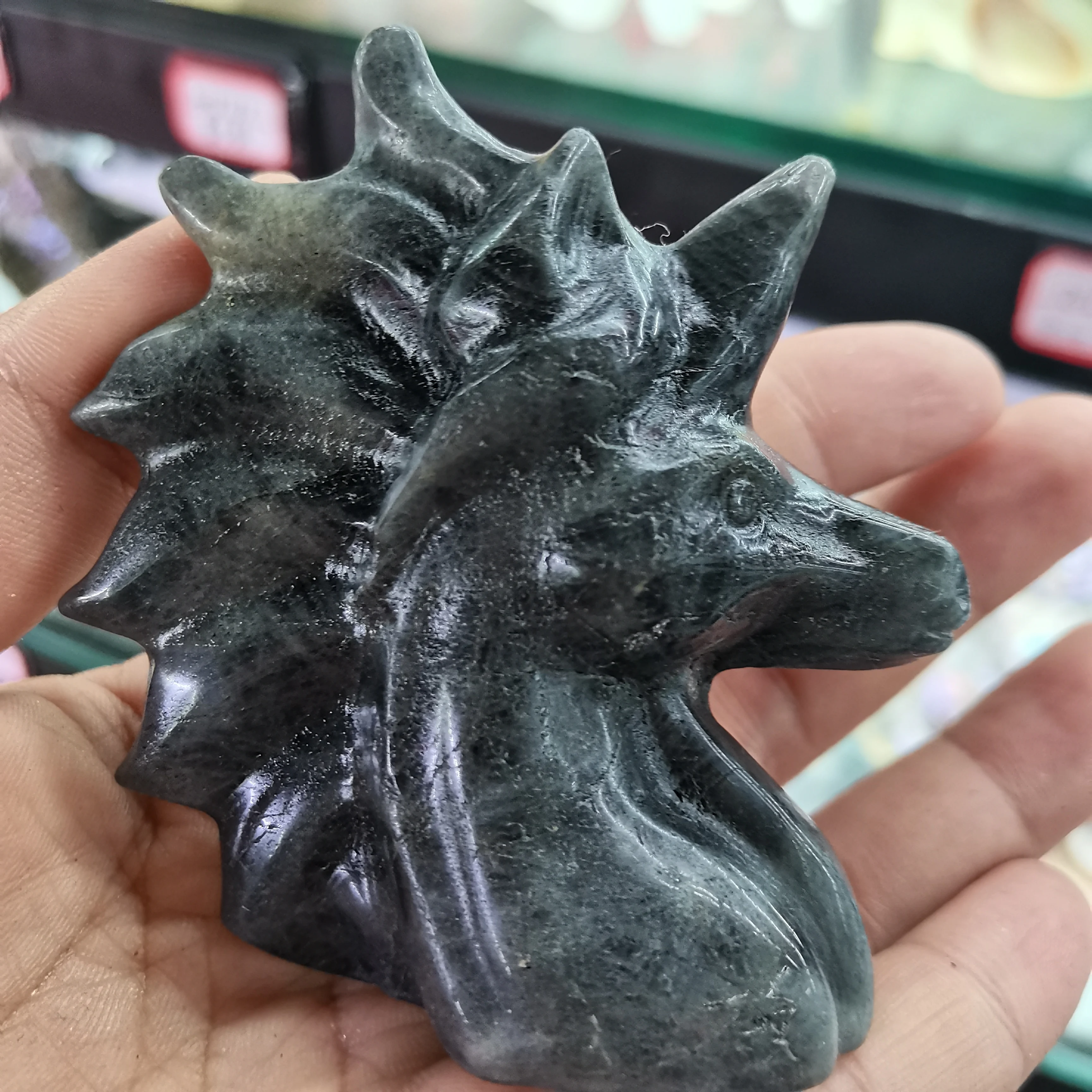 9-10cm Unicorn Statue Natural Stones Carved Home Decoration Healing Crystal Reiki Figurine Quartz Gemstone Animals Ornament Craf