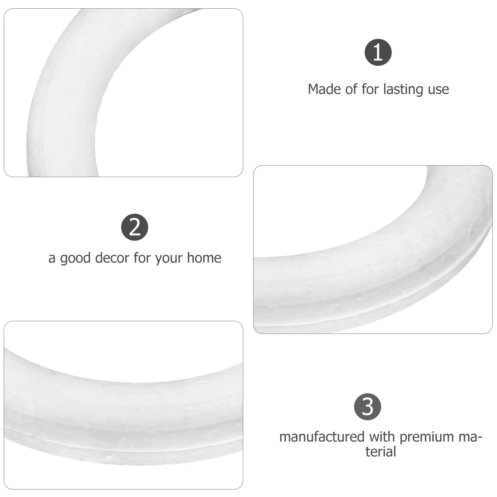 

10pcs 10 Foam Rings Round Circles Kids Supplies DIY Child Diy Accessory Craft Accessories Creative Toys Home Decor