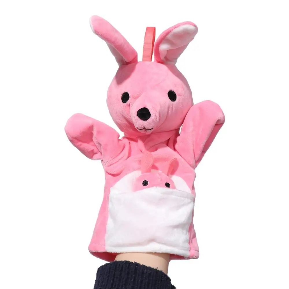 Interactive Parent-Child Children's Hand Puppet Plush Dog Animal Puppet Penguin Rabbit Children Plush Gloves Story Telling