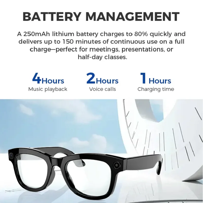 

High Quality Smart Glasses Wifi Camera with ChatGPT AI Optical Sensor Anti-shake for Men And Women