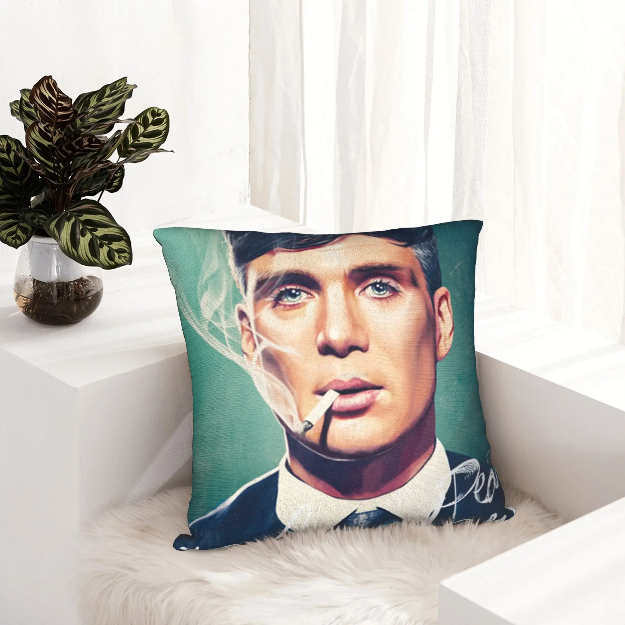 P-Peaky Blinders Tommy Shelby Pillowcase Soft  Cushion Cover Decor Arthur  Tommy Shelby Throw Pillow Case Cover Home Square