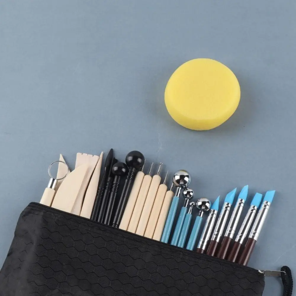 

25 шт., набор инструментов для керамики и глины «сделай сам», резьба по воску, практичные инструменты для полимерной лепки, полный инструмент из глины ручной работы