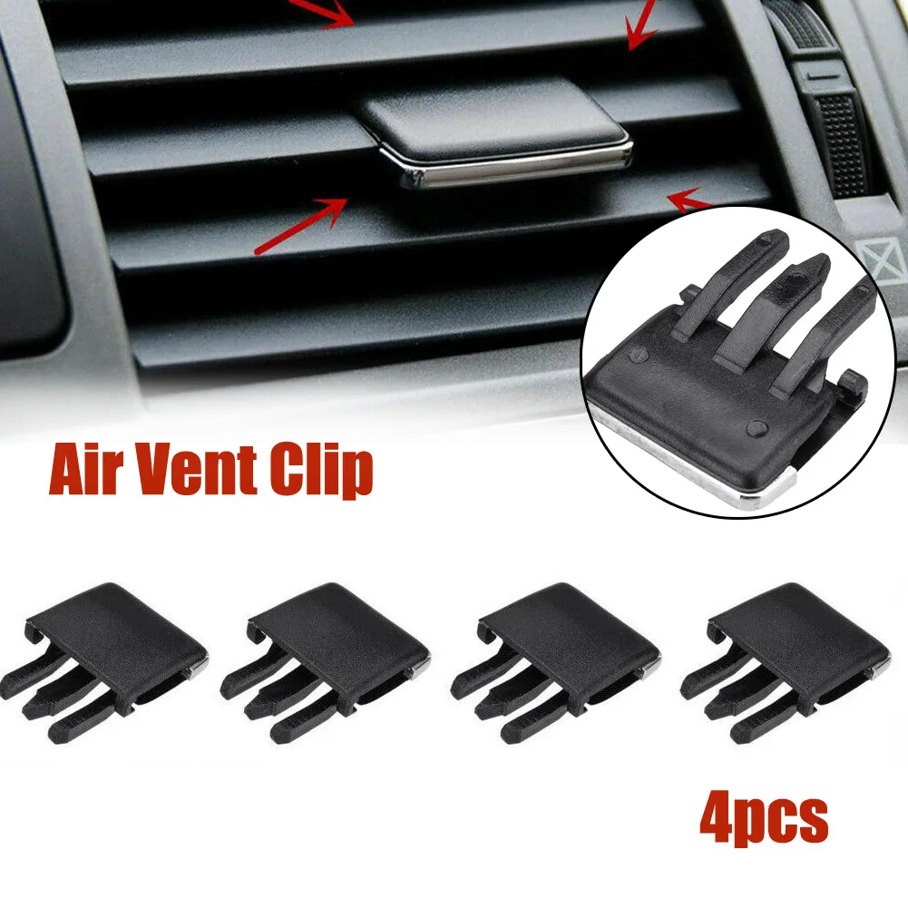 

4Pcs Car Vehicle Air Vent Clip Plastics Conditioning Vent Louvre Blade Adjust Slice Clip Fit For Toyota For Corolla Car Supplies