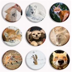 Therian Symbol Button Pin Fox Therian Animal Funny Meme Brooch Badge Bag Decor Accessories Gift For Friends