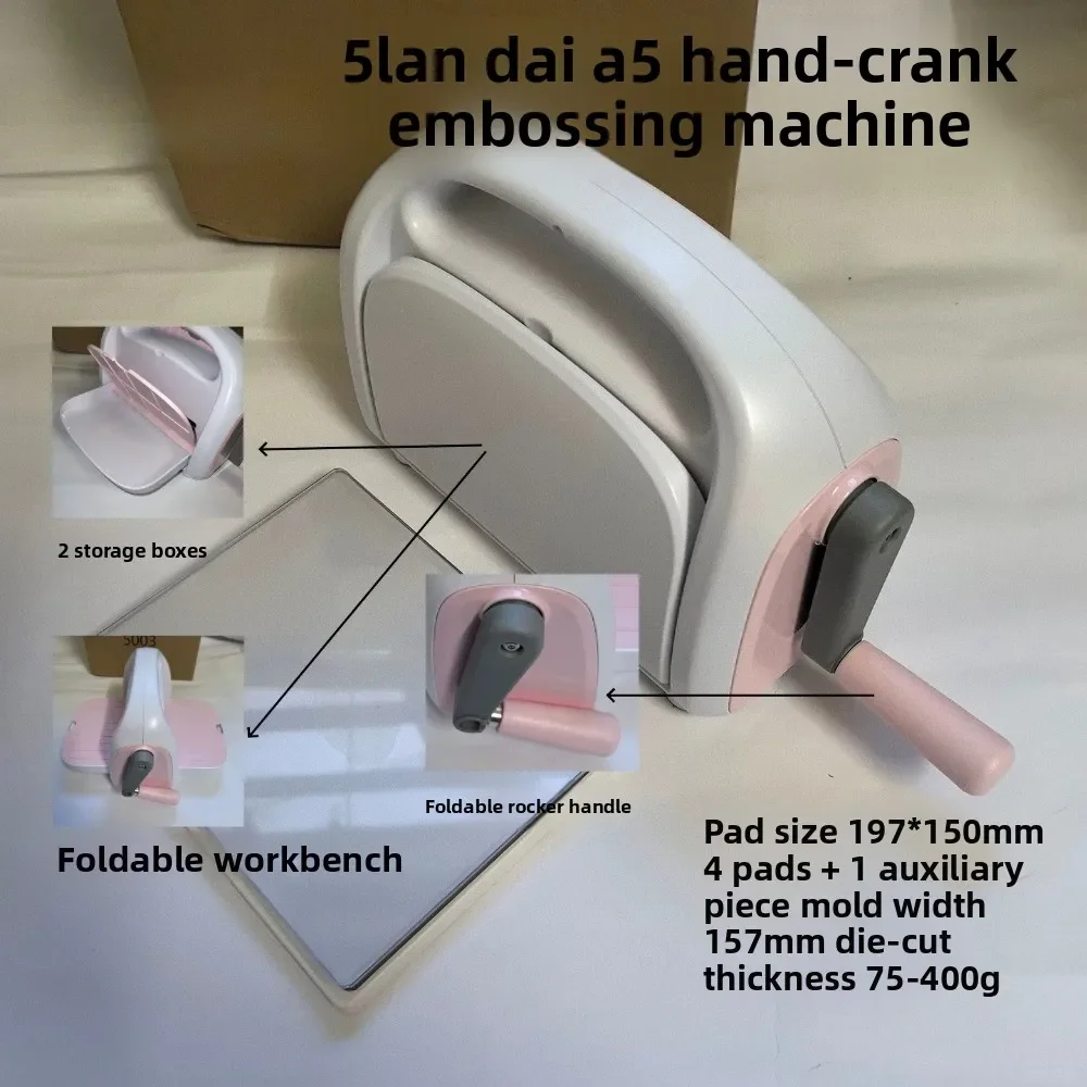 Manual Electric Embossing Die Cutting Machine for Paper Craft  Hand Crank Press for Scrapbooking Cards Versatile Paper Art Tool