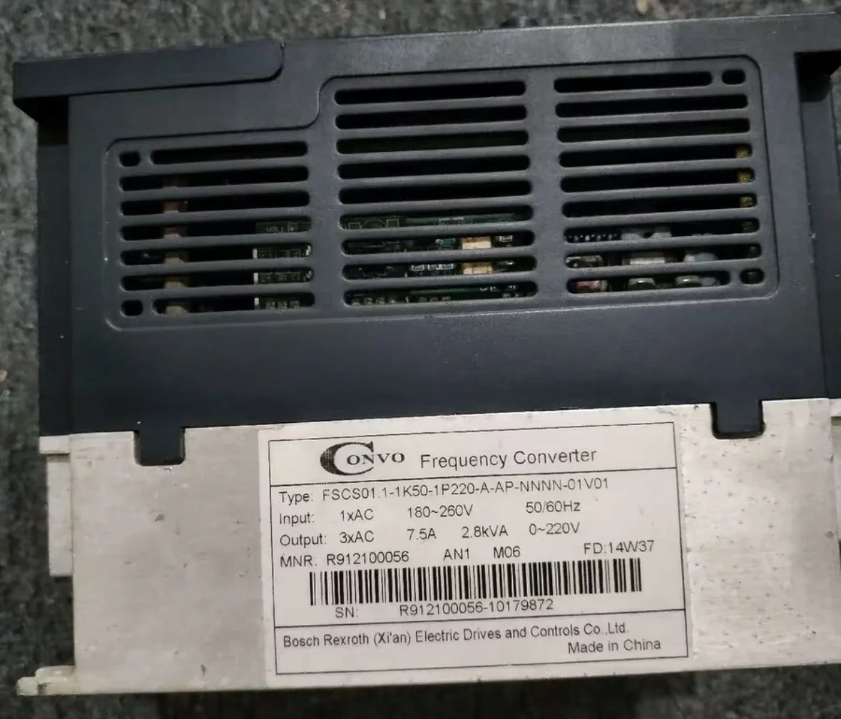 Second-hand inverter, FSCS01.1-1K50-1P220, cvf-s11.5 kw 220V, function package