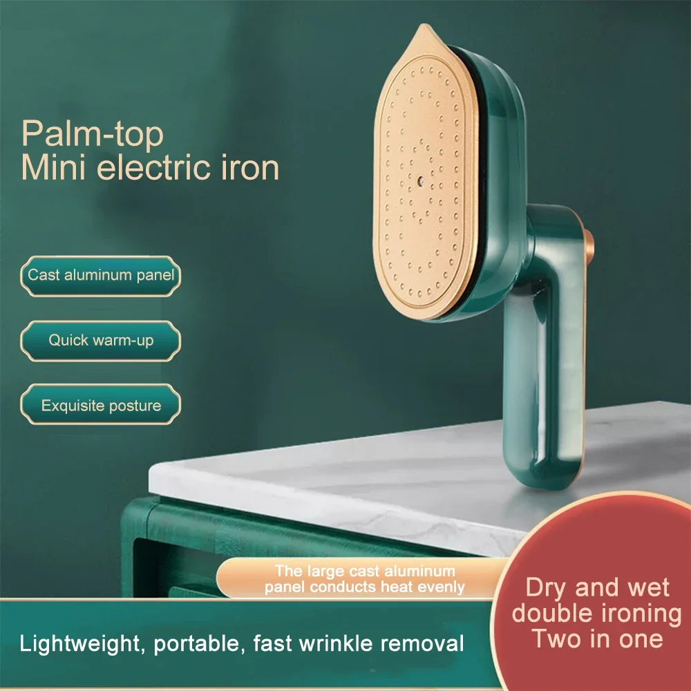 38W Mini Handheld Electric Iron with Rotatable Handle - Portable Wet Dry Ironing Machine - Power Steam Iron Plancha Vapor