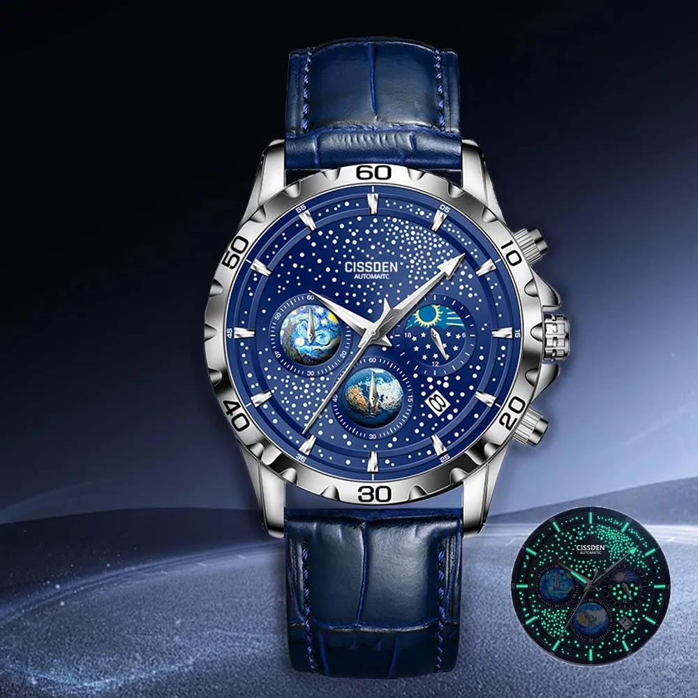 New Men's Quartz Watch with Night Light Daily Water Resistance Running Seconds Business Casual Suitable for Holidays