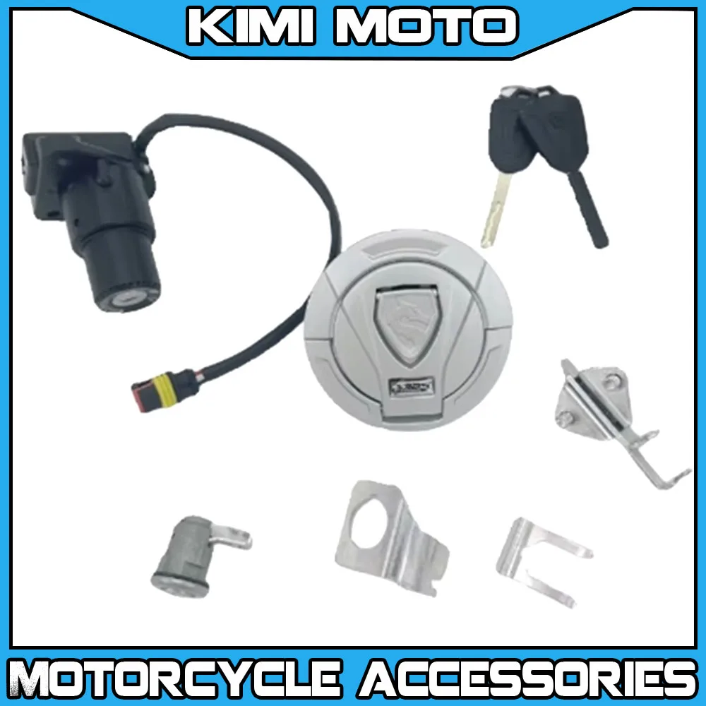 Motorcycle Parts Ignition Key Switch Lock Fuel Oil Tank Cover For ZongShen Cyclone RX401 SR400GY-2C SR600GY RX6