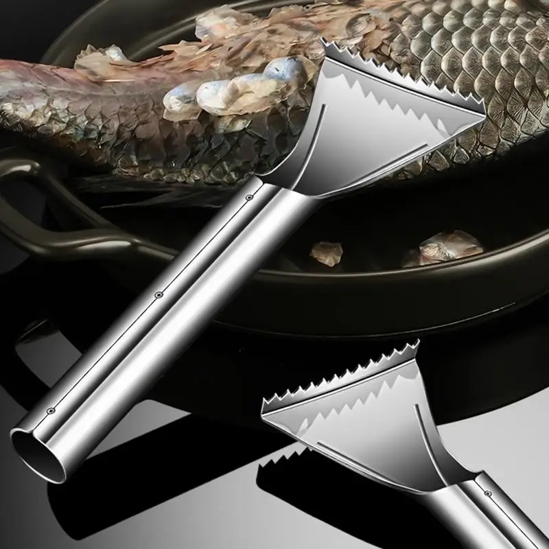 

Kitchen Accessories Portable stainless steel Fish Scales Remover Fast Remove Fish Cleaning Peeler Scraper Daily Cooking Tools