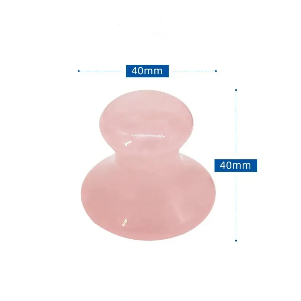 Outil Gua Sha en pierre de quartz rose naturel, rouleau de diversification de la pièce plus lente, masseur amincissant, planche à gratter pour le