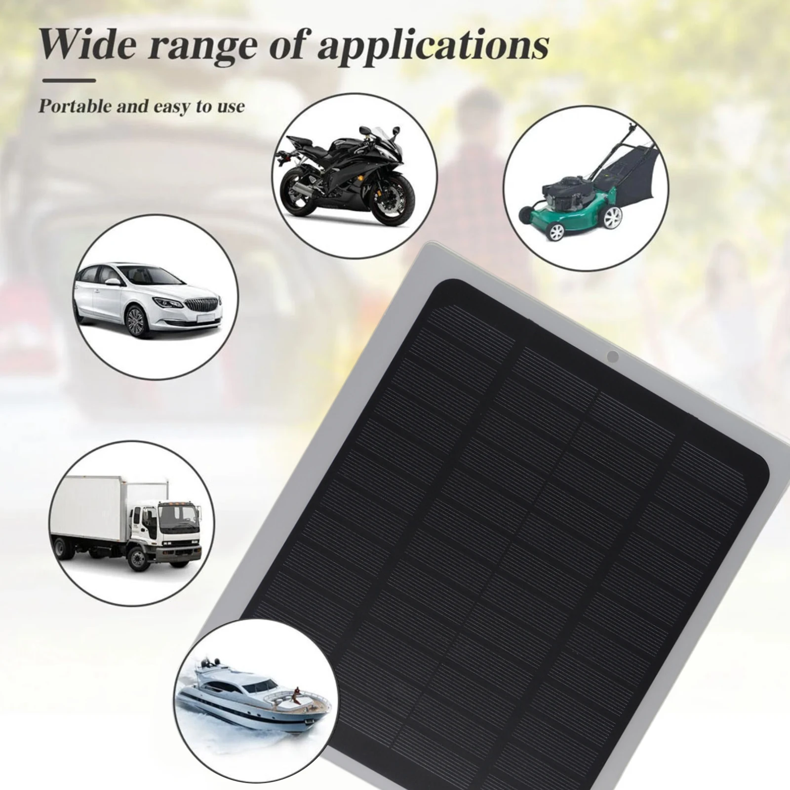 Application Trickle Charger Outdoor Placement Waterproof Design Wide Range Of Applications Note Advertising Lights